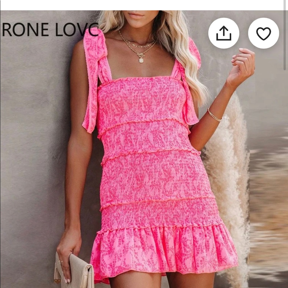 etsy pink  dress